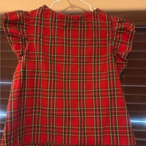 Entro Red Plaid Women's Blouse